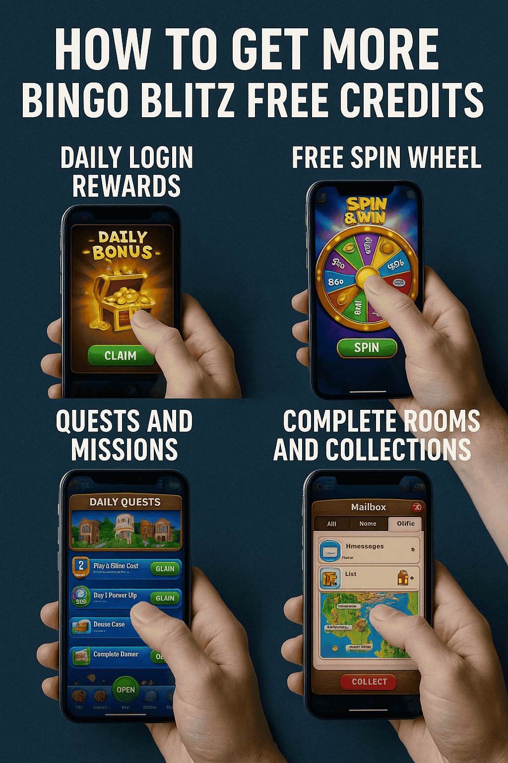 How to get more bingo blitz credits for free