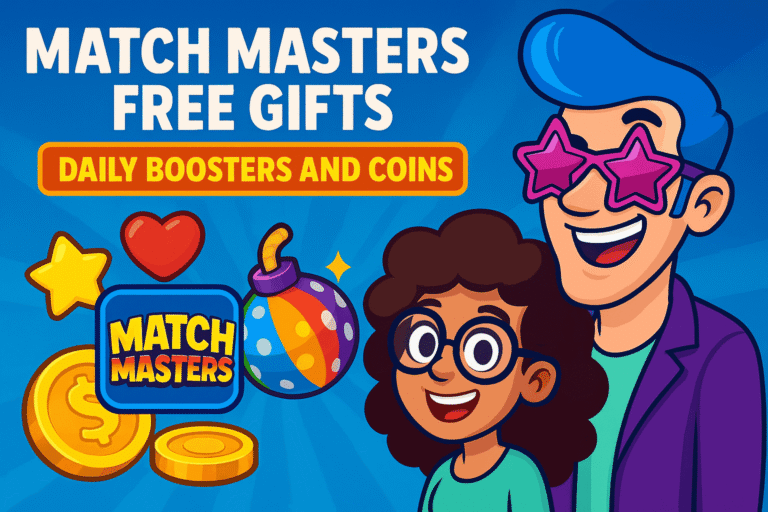 Match Masters Free Gifts Daily Boosters and Coins