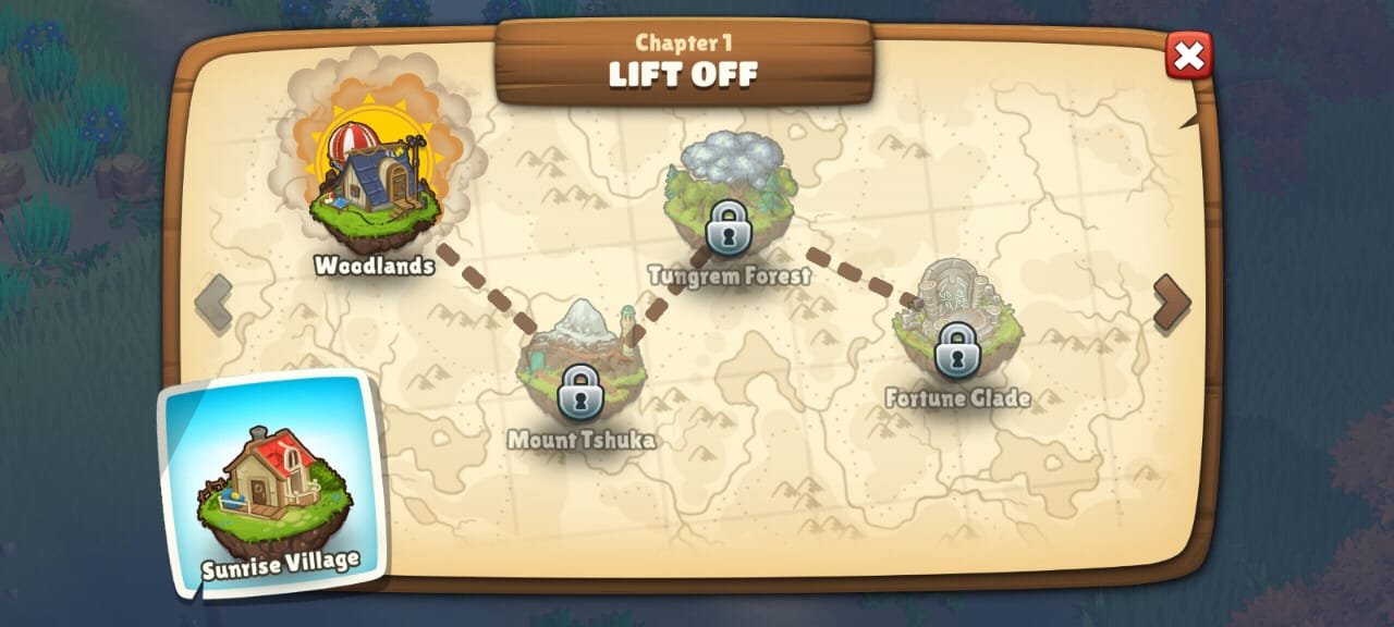 sunrise village maps