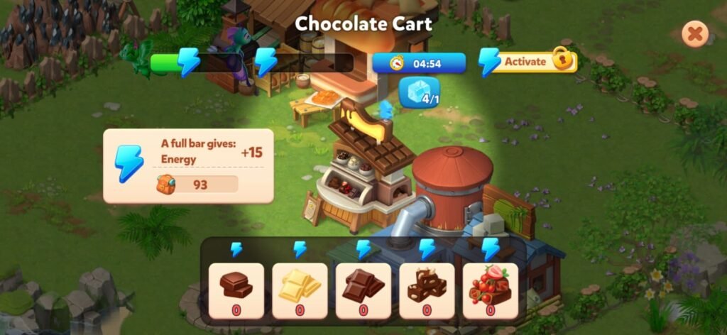 chocolate cart dragonscapes