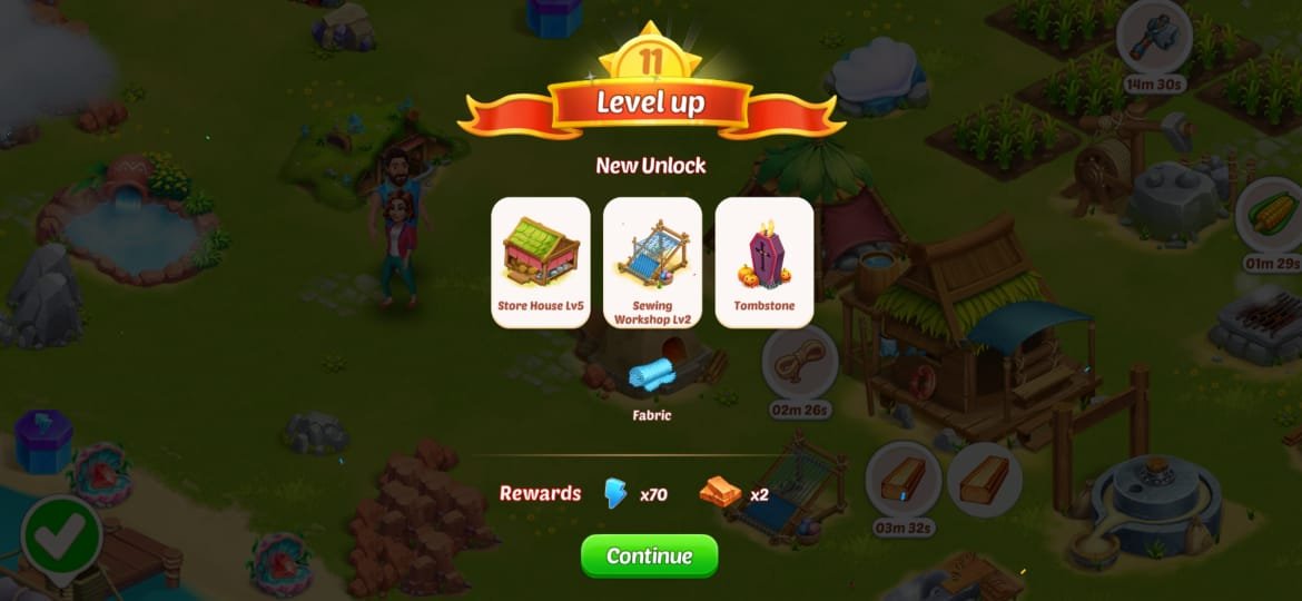 kong island level up