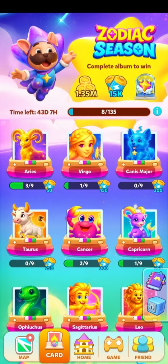 carnival tycoon card album