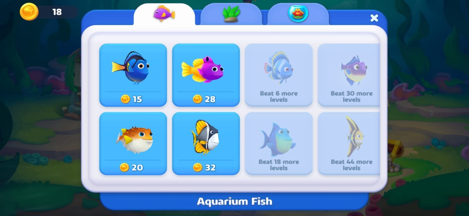 fishdom solitaire fishes